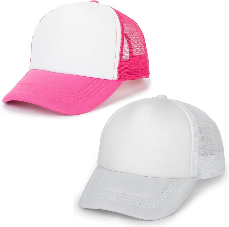 FGSS Kids-Girls Trucker-Hat Adjustable-Baseball-Cap Toddler-Boys Outdoor-Summer - Mesh Sun Hats Fit for 2-6 Years - Image 1